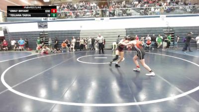 120 lbs Round 2 - Teiliana Taboa, TW Wrestling vs Emily Bryant, Challis Blackheart Wrestling Club
