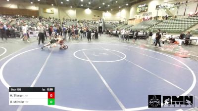 122 lbs Consi Of 4 - Hollis Sharp, Elko WC vs Brody Millville, Top Fuelers WC