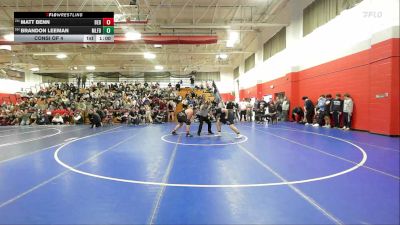 285 lbs Consi Of 4 - Matt Benn, Bedford vs Brandon Leeman, Milford