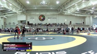 110 lbs Round 1 - Destiny Cabot, Avon Lake Wrestling Club vs Kenaya Mwehu, Beat The Streets Cleveland