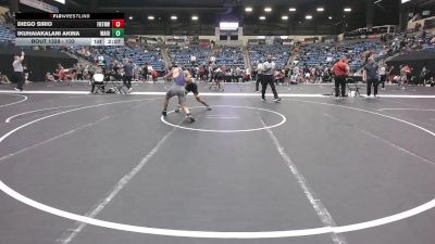 133 lbs Cons. Round 3 - Ikuhaiakalani Akina, Waldorf (Iowa) vs Diego Sirio, Fort Hays Tech Northwest
