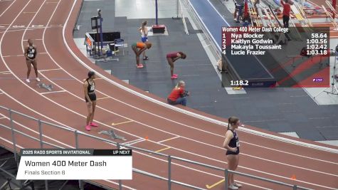 Women's 400m, Finals 6