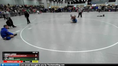 138 lbs Cons. Round 2 - Diego Lopez, Gracie Barra Westchase Wrestling Club vs Cal Price, MWC Wrestling Academy
