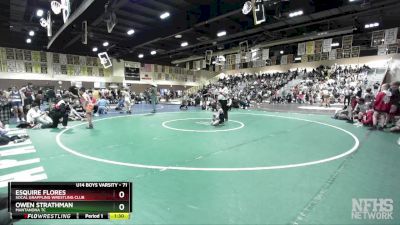 71 lbs Round 1 - Esquire Flores, Socal Grappling Wrestling Club vs Owen Strathman, Mantanona TC