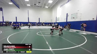 157 lbs Cons. Round 1 - Nolan Flores, North Central College vs Mark Lynott, University Of Chicago