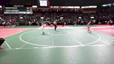 120 lbs Champ. Round 2 - Brody Pealer, Unattached vs Colby Campbell, OCGA