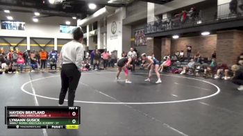 136 lbs Round 6 (16 Team) - Lyniann Gusick, Sebolt Women Wrestling Academy vs Hayden Bratland, Ankeny Girls Wrestling Club