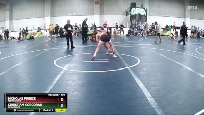 105 lbs Cons. Round 3 - Christian Corcoran, Providence vs Nicholas Freeze, Midwest RTC