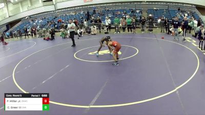 10U Boys - 71 lbs Cons. Round 5 - Prentice Miller Jr., Bad Karma Wrestling Club vs Calvin Greer III, Contenders Wrestling Academy