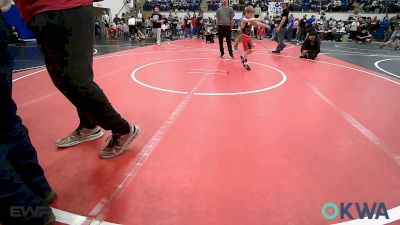 46 lbs Consi Of 8 #2 - Laith Adkins, Claremore Wrestling Club vs Jace Bechtel, Collinsville Cardinal Youth Wrestling