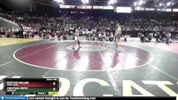 2A 220 lbs Semifinal - Cristian Ortiz, Aberdeen vs Matyus McLain, Priest River