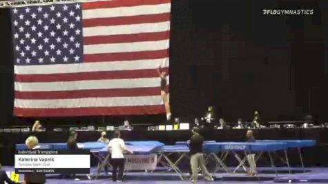 Katerina Vapnik - Individual Trampoline, Tornado Sport Club - 2021 USA Gymnastics Championships