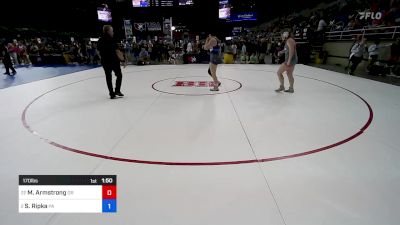 170 lbs Cons 16 #2 - Madison Armstrong, OR vs Sierra Ripka, PA