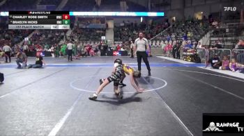 70 lbs 1st Place Match - Charley Rose Smith, Wakeeney Wrestling Club vs Braelyn Hicks, Renegades Wrestling Club