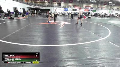 197 lbs Champ. Round 2 - Gary Reno, University Of Rio Grande vs Torrance Keehn, Concordia (Neb.)