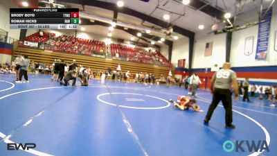 55 lbs Rr Rnd 5 - Brody Boyd, Team Tulsa Wrestling Club vs Roman HIcks, Raw Wrestling Club