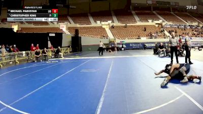 D1-126 lbs Champ. Round 1 - Christopher King, Pinnacle High School vs Michael Pabustan, Liberty High School