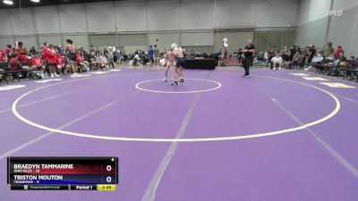 100 lbs Placement Matches (8 Team) - Braedyn Tammarine, Ohio Blue vs Triston Mouton, Tennessee