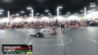 96 lbs Round 1 (6 Team) - Anthony Maushardt, U2 Upstate Uprising vs Nico Denardo, Mat Warriors