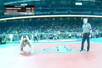 D2-215 lbs Quarterfinal - Gunnar Williams, Portland vs Trevor Jarvi, Algonac