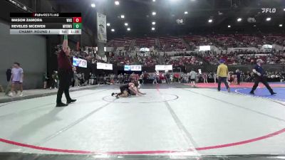 138 lbs Champ. Round 1 - Mason Zamora, Waynesville High School vs Reveles Mcewen, Mine Yard Dogs Wrestling Club