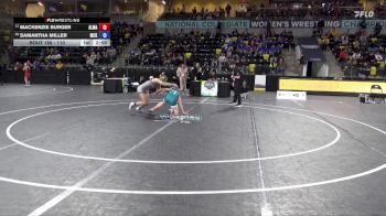 110 lbs Cons. Round 1 - Mackenzie Burger, Alma vs Samantha Miller, McKendree University