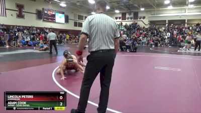 150 lbs Cons. Round 2 - Lincoln Peters, Harrisburg vs Adam Cook, Xavier, Cedar Rapids