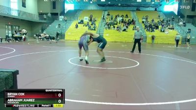 215 lbs Quarterfinal - Abraham Juarez, Woodburn vs Bryan Cox, Sunset