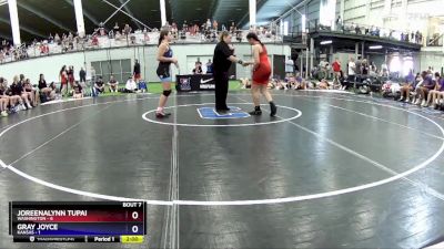 143 lbs Round 2 (8 Team) - Joreenalynn Tupai, Washington vs Gray Joyce, Kansas