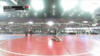 70 lbs Cons. Round 3 - McCoy May, Helena Wrestling Club vs Cohen Slingsby, Laurel Matburners