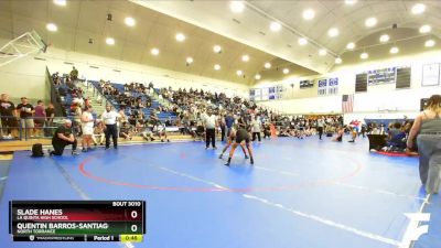 120 lbs Cons. Round 3 - Slade Hanes, La Quinta High School vs Quentin Barros-Santiago, North Torrance