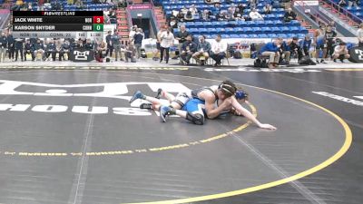 172 lbs Qtr-finals - Jack White, Norwin vs Karson Snyder, Connellsville Area