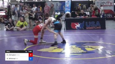 38 kg Semis - Sanchir Edington, Pennsylvania vs Ashur Whitmer, Big Game Wrestling Club