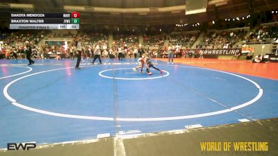 46 lbs Quarterfinal - Dakota Mendoza, MANTANONA-TC vs Braxton Walter, JYWC