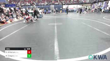 52 lbs Quarterfinal - Broox Wilkerson, Carl Albert vs Mason Gregory, Choctaw Ironman Youth Wrestling