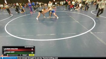 132 lbs Quarterfinal - Lauren Walton, KY vs Kayden Sipp, NE