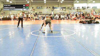 120 lbs Rr Rnd 2 - Ryan Gill, Iron Faith Gold - HSB vs Joseph Sarafin, BlueWave Beast - HSB