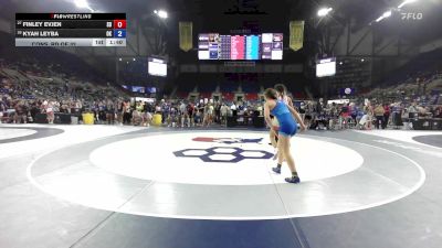 120 lbs Cons. Rd Of 32 - Finley Evjen, SD vs Kyah Leyba, OK