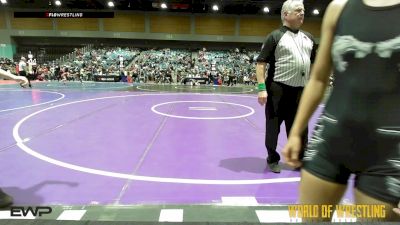 98 lbs Round Of 16 - Kelsie Chater, Pounders WC vs Kataleana Warner, Mat Rats