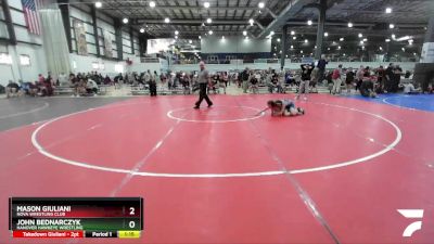 100 lbs 3rd Place Match - John Bednarczyk, Hanover Hawkeye Wrestling vs Mason Giuliani, NOVA Wrestling Club