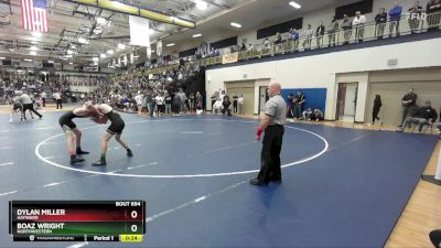 120 lbs Cons. Round 5 - Boaz Wright, Northwestern vs Dylan Miller, Hayward