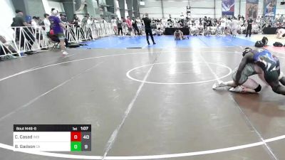 195 lbs Rr Rnd 3 - Collin Casad, Indiana Outlaws White vs Bryce Gadson, Combat Athletics Red