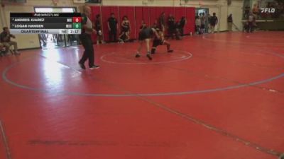 125 lbs Quarterfinal - Logan Hansen, Moorpark CCC vs Andres Juarez, Mission