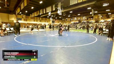 144 lbs Cons. Round 5 - Ethan Diaz, Rancho Cucamonga vs Rocco Godinez, Centennial (Corona)