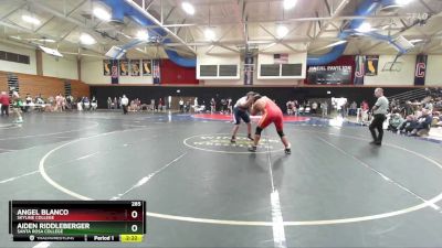 285 lbs Champ. Round 1 - Angel Blanco, Skyline College vs Aiden Riddleberger, Santa Rosa College