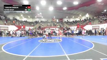 110 lbs Semifinal - Evelynn Angelini, Crown Point vs Kaydie Epley, Mooresville