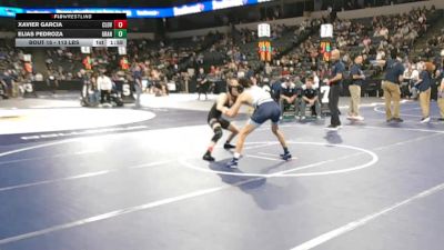 113 lbs Round Of 64 - Xavier Garcia, Clovis West (CS) vs Elias Pedroza, Granite Hills (SD)
