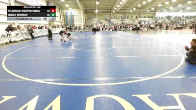 106 lbs Round Of 64 - Nickolas Weathersbee, GA vs Lucas Mendez, CA