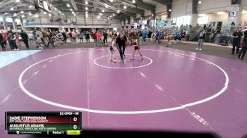 58 lbs Cons. Round 3 - Augustus Adams, Silverback Wrestling Forth Worth vs Sadie Stephenson, NXT Level Wrestling Academy