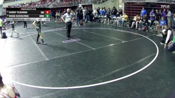 100 lbs Cons. Round 2 - Ross Scholting, Wisner Rec Wrestling Club vs Avery Fleuren, Scottsbluff Wrestling Club